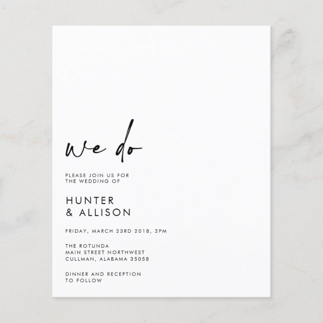 ORÇAMENTO Nós Fazemos Convite De Casamento (Frente)