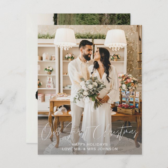 Orçamento Nossa Primeira Foto Vertical de Natal &  (Frente/Verso)