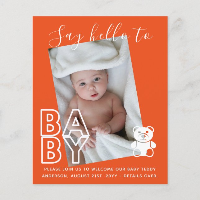 ORÇAMENTO - Novos Cartões com fotos de Bebê - Meni (Frente)