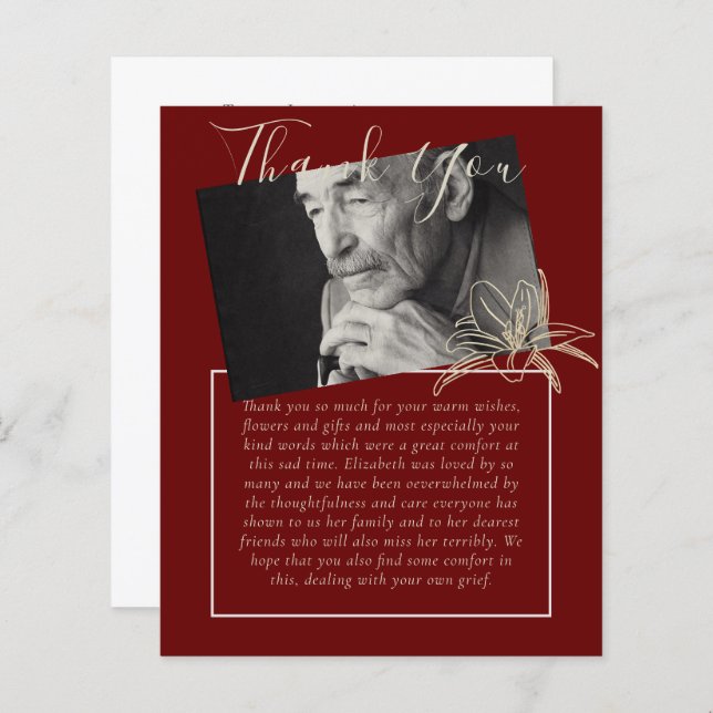 ORÇAMENTO Obrigado Foto Obituária do Memorial Fune (Frente/Verso)