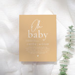 Orçamento Oh Baby Groovy Chá de fraldas Amarelo Am<br><div class="desc">Prepare-se para celebrar a chegada do seu pequeno estilo com o nosso convite para o chá de fraldas floral! O fundo amarelo suave define o tom para um evento divertido e vibrante, enquanto a mistura de roteiro e tipografia serif adiciona um toque de sofisticação. A frente do cartão apresenta a...</div>