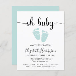 Orçamento Oh Baby Mint Green Sprinkle Convite