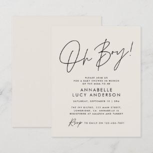 orçamento oh Boy chá de fraldas creme neutro