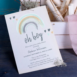Orçamento Oh Menino Chá de Bebê Azul Boho Arco-íri
