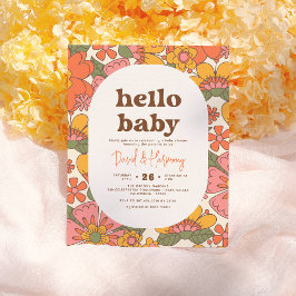 Orçamento Olá Bebê Groovy Flores Retrô Chá de Bebê