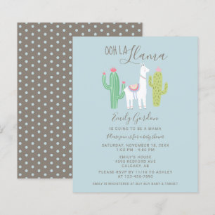 Orçamento Ooh Chá de fraldas La Llama azul e mar