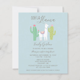 Orçamento Ooh Chá de fraldas La Llama azul e marro