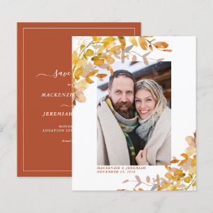 Orçamento Outono Foto Botânica Save the Date