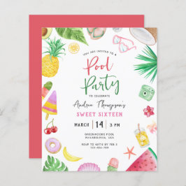 Orçamento Partido da Piscina Moderna Verão Doce 16