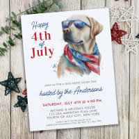 Orçamento Patriótico Labrador Cão 4 De Julho