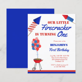 Orçamento Pequeno Firecracker primeiro aniversario