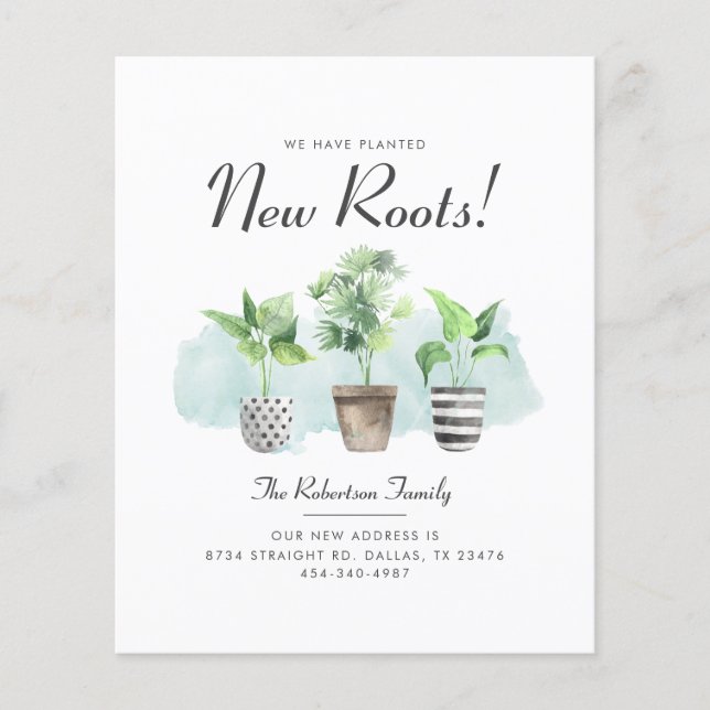 Orçamento Planejamos Novas Raízes Movendo Anúncio (Frente)