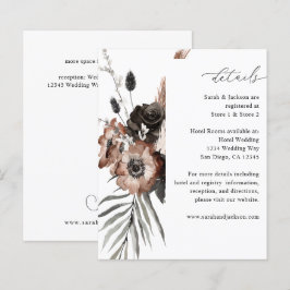 Orçamento Preto & Floral Natural Boho Detalhes