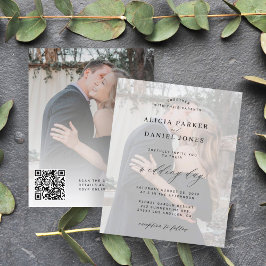Orçamento QR CODE convite para casamento de fotos 