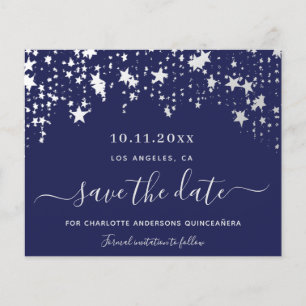 Orçamento Quinceanera marinho azul branco Salvar D