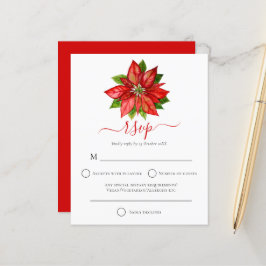 Orçamento Red Poinsettia Casamento de Natal RSVP