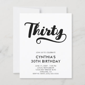 Orçamento Retro Swash Bold Script Aniversário de 3