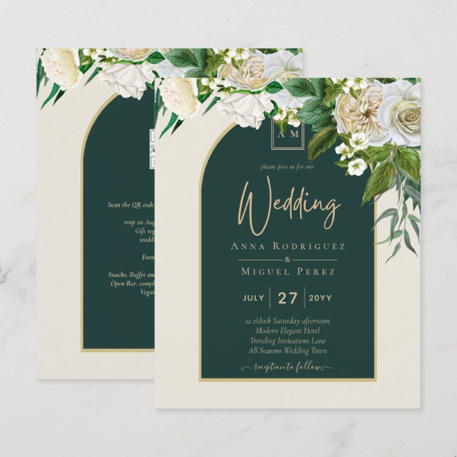 ORÇAMENTO RODAS brancas Florestas Casamentos no in (Frente/Verso)