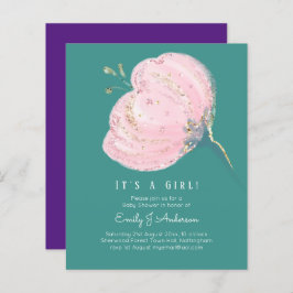 ORÇAMENTO Rosa Cor-de-Rosa Brilho É Um Bebê Menina