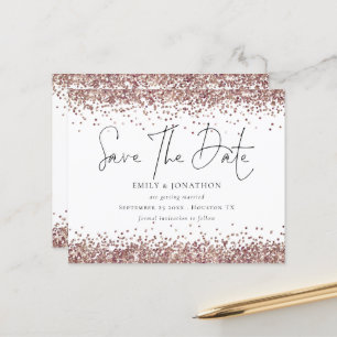 Orçamento Rosa Dourado Brilho Código QR Casamento 