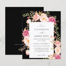 Orçamento Rosa Floral Noiva Casamento V3 Preto