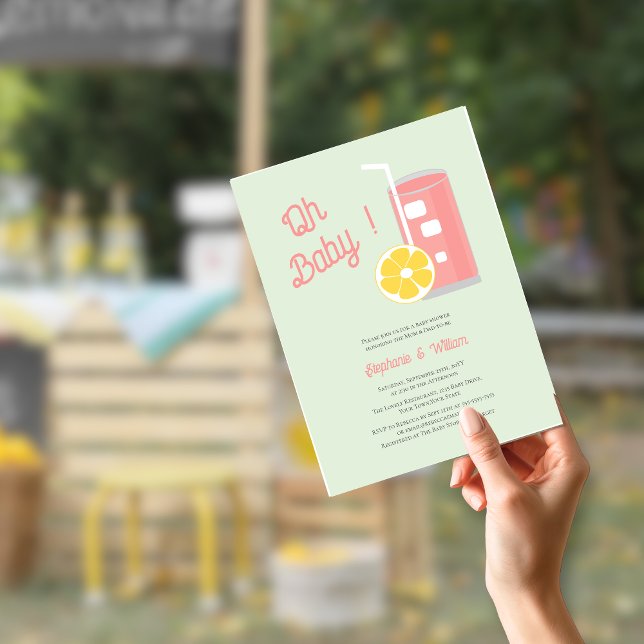 Orçamento Rosa Limonada Oh Baby Chá QR Code (Criador carregado)