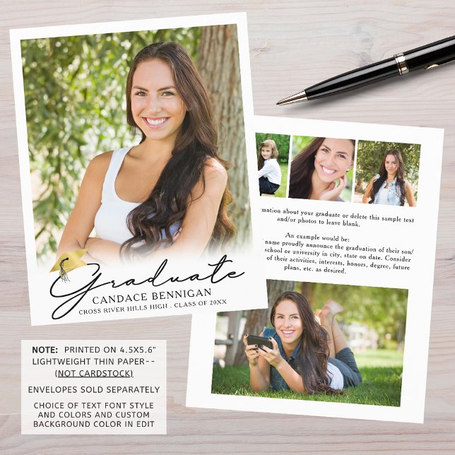 Orçamento Roteiro de Graduação 5 Anúncio de Foto (Criador carregado)