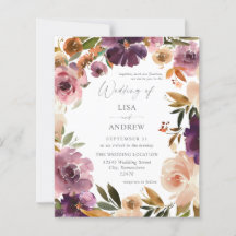 Orçamento Roxo & Rosa Floral Casamento V3 Grande