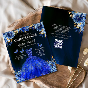 Orçamento Royal Azul Código QR Princesa Quinceaner
