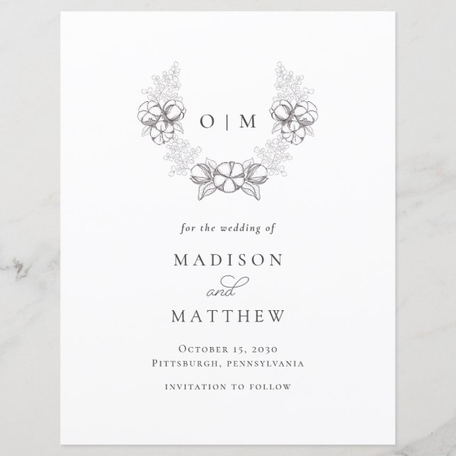 Orçamento Russo de Algodão do Sul Salve a Data (Frente)