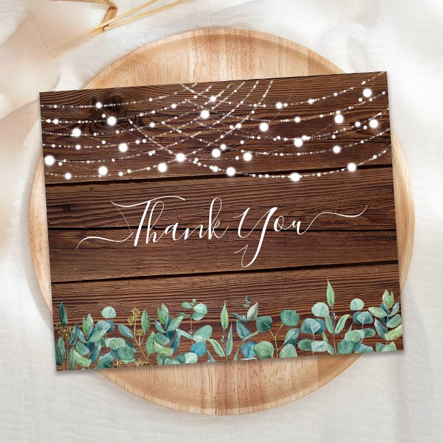 Orçamento Rustic String Lights Casamento Obrigado (Criador carregado)