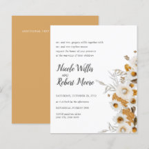 Orçamento Rústico Camomila Mimosa floral Casamento