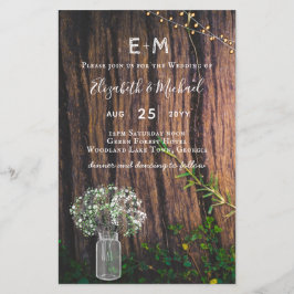 Orçamento Rústico Gipsófila Jarro de Vidro Casamen