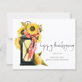 Orçamento Rústico Lanterna Sunflower Feliz Ação de