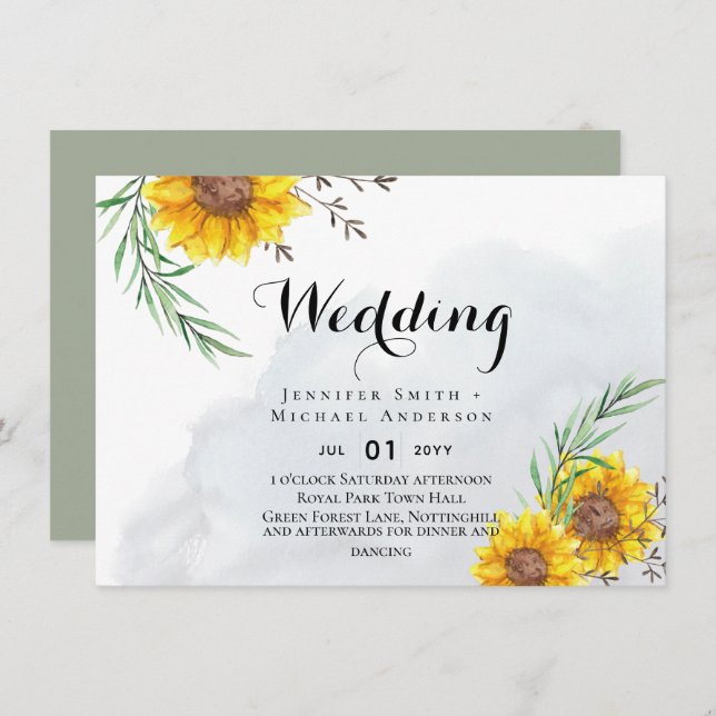 ORÇAMENTO Rústicos Girassóis Olivais Saem Casament (Frente/Verso)