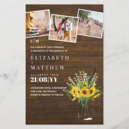 ORÇAMENTO Rústicos Girassóis Rústicos Mason Jar Co