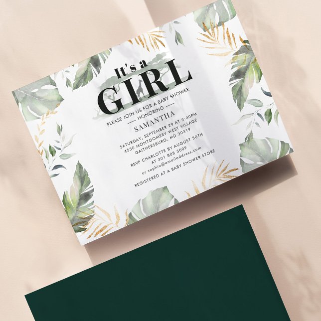 Orçamento Safari Giraffe Chá de fraldas Convite (Criador carregado)