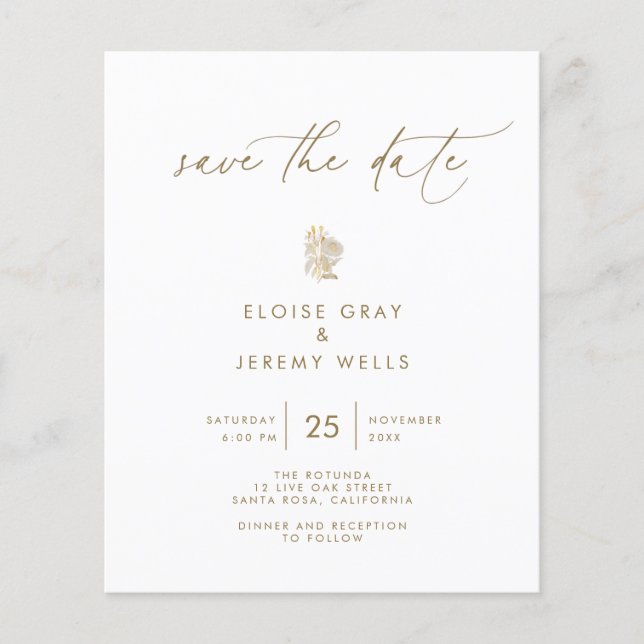 Orçamento Salvar a Data | Bella Flyer (Frente)