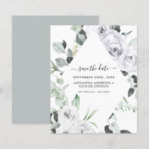 Orçamento Salvar a data Eucalyptus White Floral