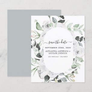 Orçamento Salvar a data Eucalyptus White Floral