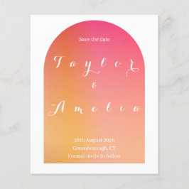 Orçamento Salvar Data Boho Arch Convite de Casamen