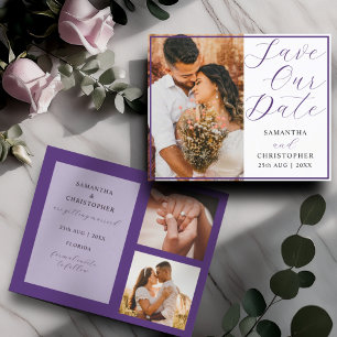 Orçamento Salve Nossa Data Foto Roxo Casamento