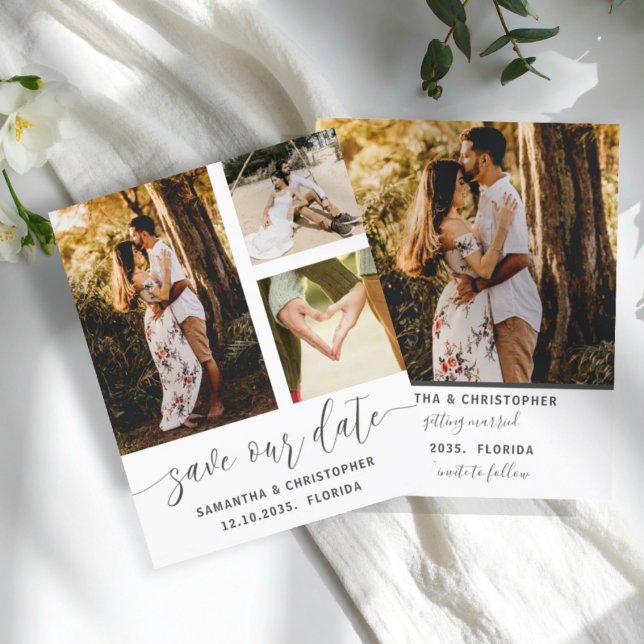 Orçamento Salve Nossa Data Preto e Branco 3 Foto (Criador carregado)