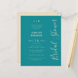 Orçamento Script Moderno Chuveiro de Noiva Azul Te