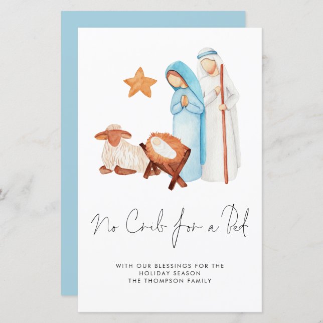 Orçamento Sem Cribo Para Cartão De Natal De Nativi (Frente/Verso)