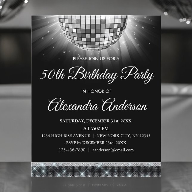 Orçamento Silver 50º Aniversário Bola de Disco Sil (Criador carregado)