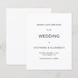 Orçamento Simples Casamento Preto e Branco Salvar