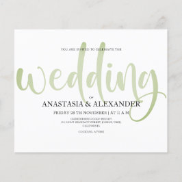 Orçamento Simples convite para casamento. Folheto