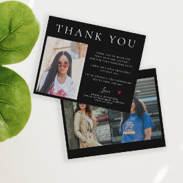 Orçamento simples obrigado moderno de 3 fotos