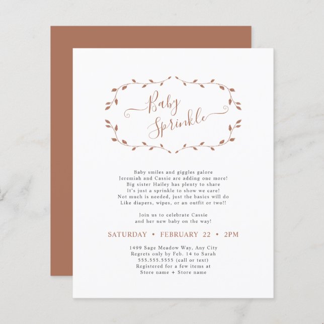 Orçamento Simples Terra Botânica Cotta Baby Sprink (Frente/Verso)